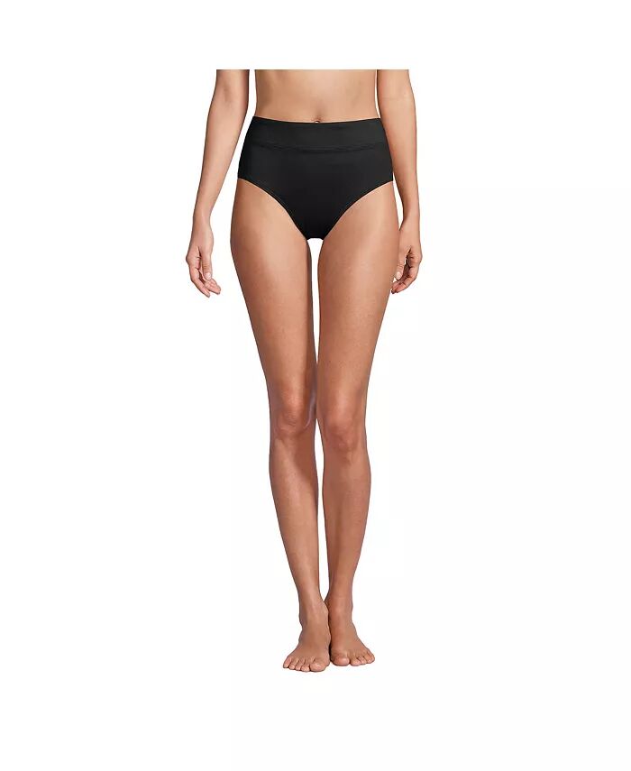 Женские плавки бикини с высокой талией и утягивающим эффектом для живота Lands' End, черный
Женские плавки бикини с высокой талией и утягивающим эффектом для живота Lands' End, черный