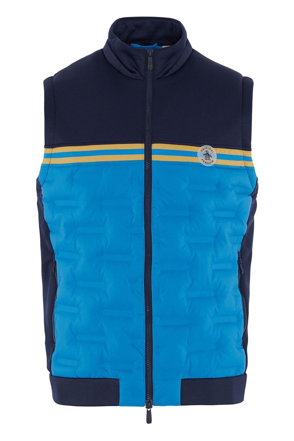 Мужская оригинальная водолазка с пингвином в стиле 80-х годов жилет из смешанных материалов с цветовыми блоками и утеплителем Primalot Original Penguin Golf, синий
Мужская оригинальная водолазка с пингвином в стиле 80-х годов жилет из смешанных материалов с цветовыми блоками и утеплителем Primalot Original Penguin Golf, синий