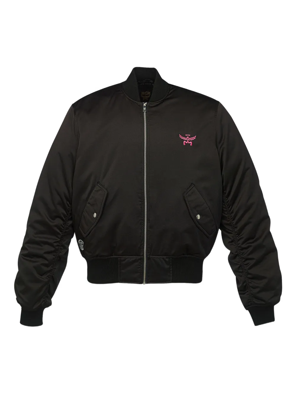 Атласный бомбер из коллаборации с Snipes MCM, черный
Атласный бомбер из коллаборации с Snipes MCM, черный