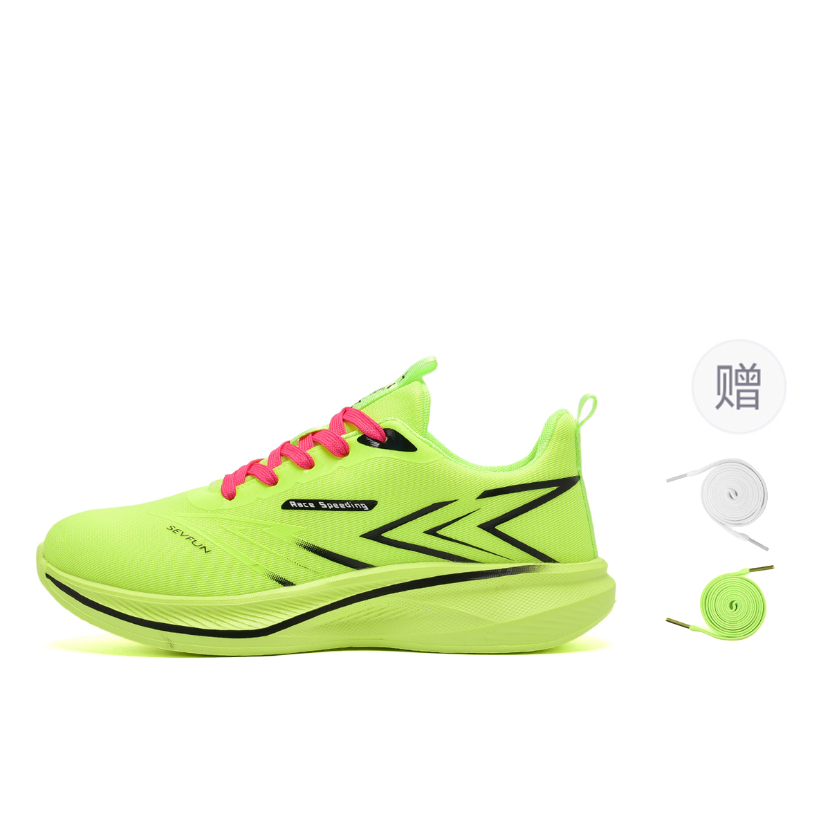 7 SEVFUN Дышащие и легкие низкие кроссовки для бега унисекс розово-салатовые с двойными шнурками, цвет Neon Green (Includes Double Shoelace)
7 SEVFUN Дышащие и легкие низкие кроссовки для бега унисекс розово-салатовые с двойными шнурками, цвет Neon Green (Includes Double Shoelace)