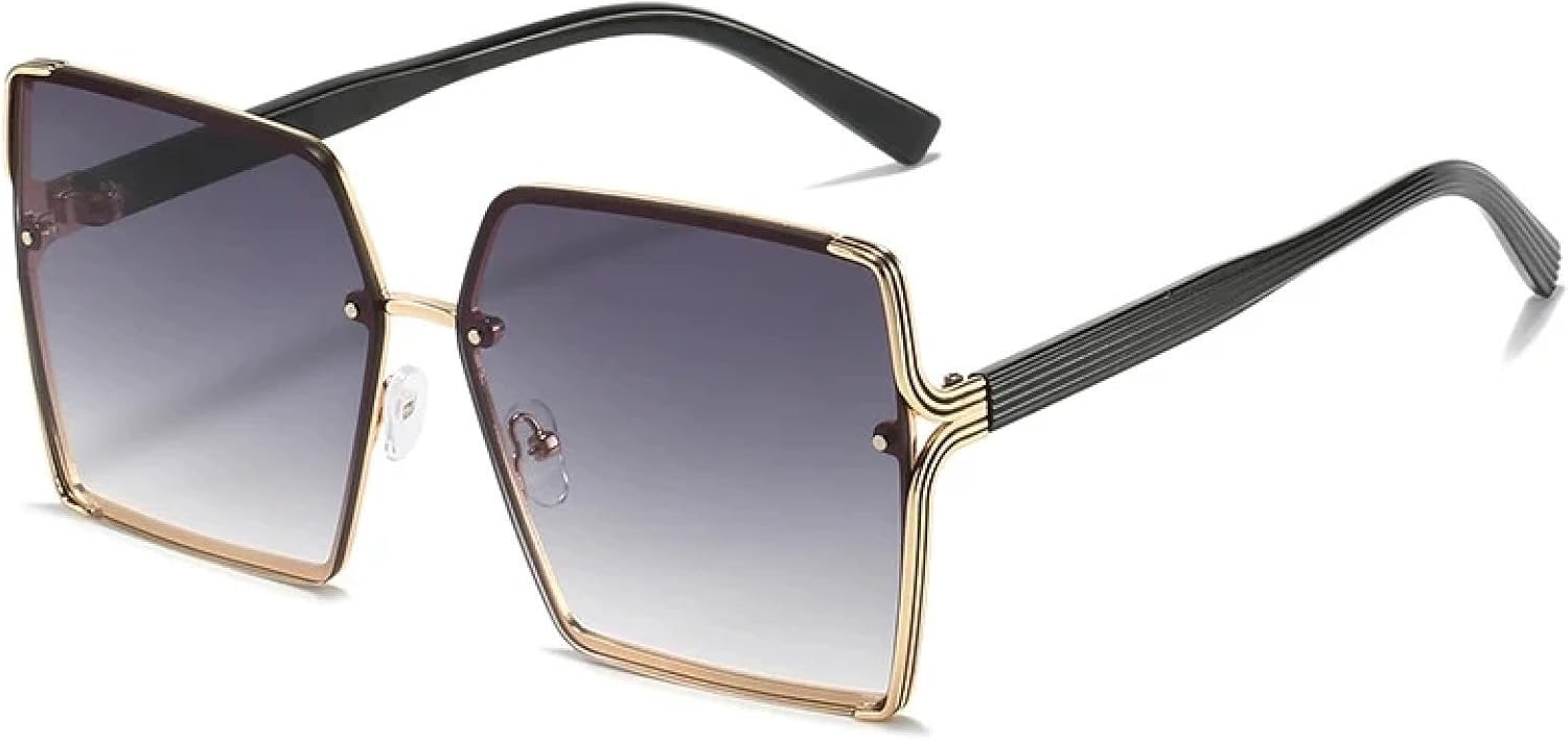 Роскошные солнцезащитные очки для женщин и мужчин, модные ретро-очки в крупной оправе, очки для уличной фотографии, солнцезащитные очки с защитой от УФ-излучения UV400 TKKTLLT, Black Gradient Gray
Роскошные солнцезащитные очки для женщин и мужчин, модные ретро-очки в крупной оправе, очки для уличной фотографии, солнцезащитные очки с защитой от УФ-излучения UV400 TKKTLLT, Black Gradient Gray