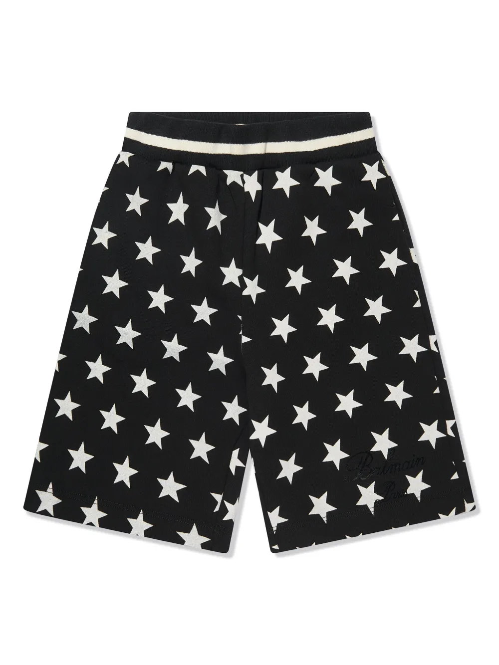 Шорты с принтом Balmain Kids, черный 
Шорты с принтом Balmain Kids, черный