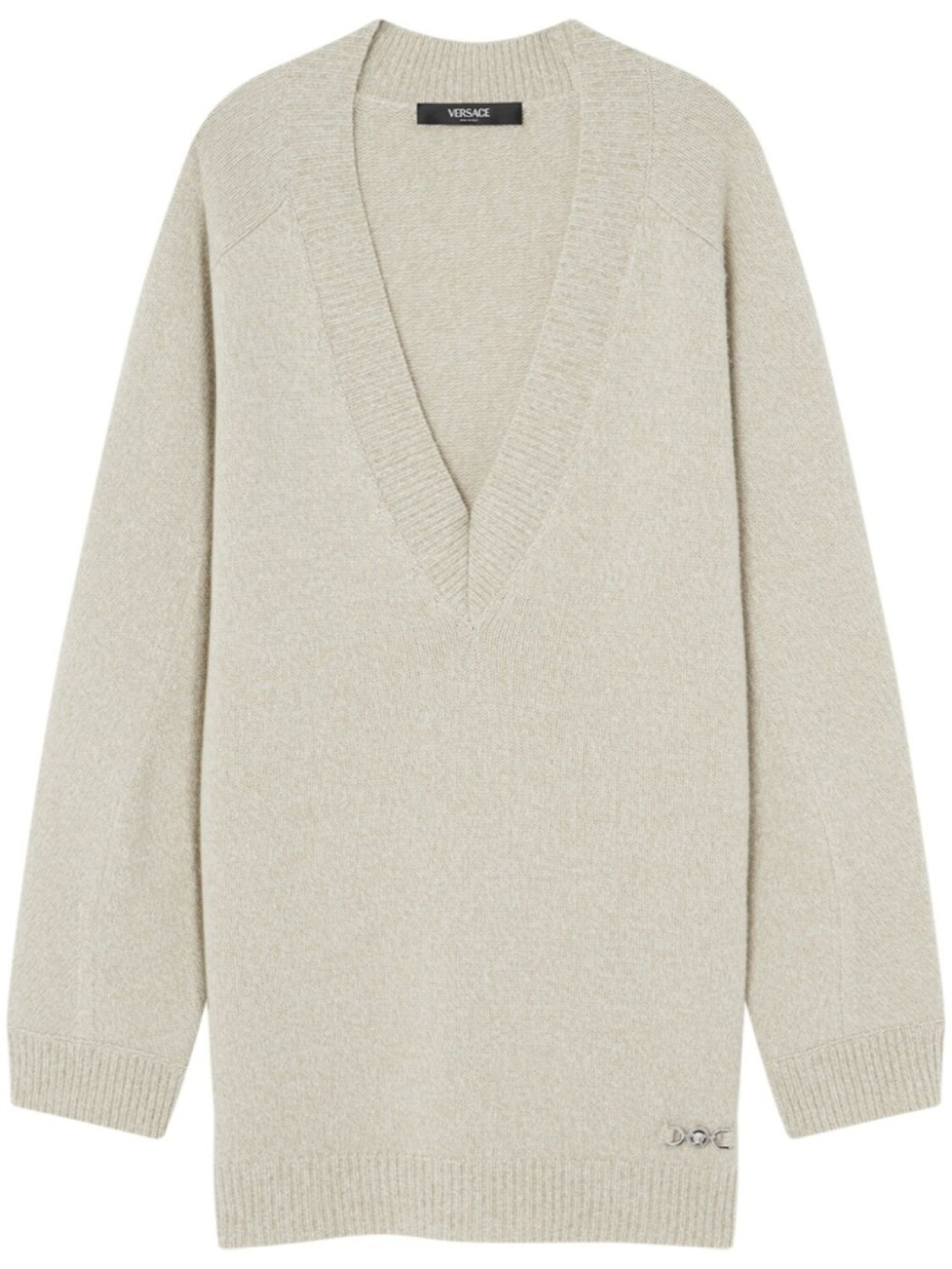 Джемпер с V-образным вырезом Versace, нейтральный цвет
Джемпер с V-образным вырезом Versace, нейтральный цвет