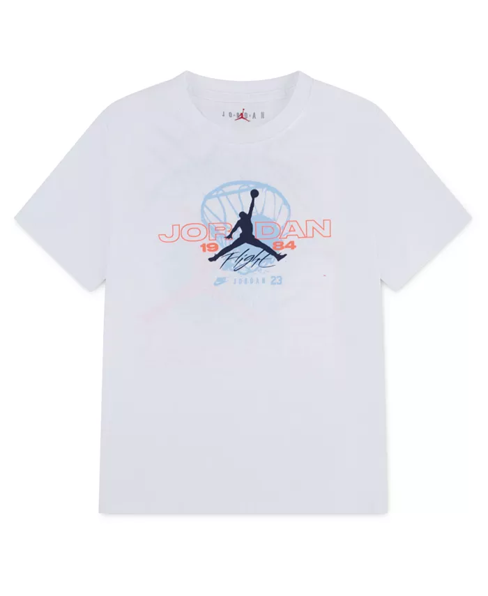 Футболка с коротким рукавом для мальчиков 8-20 лет с графическим принтом Jordan, белый
Футболка с коротким рукавом для мальчиков 8-20 лет с графическим принтом Jordan, белый