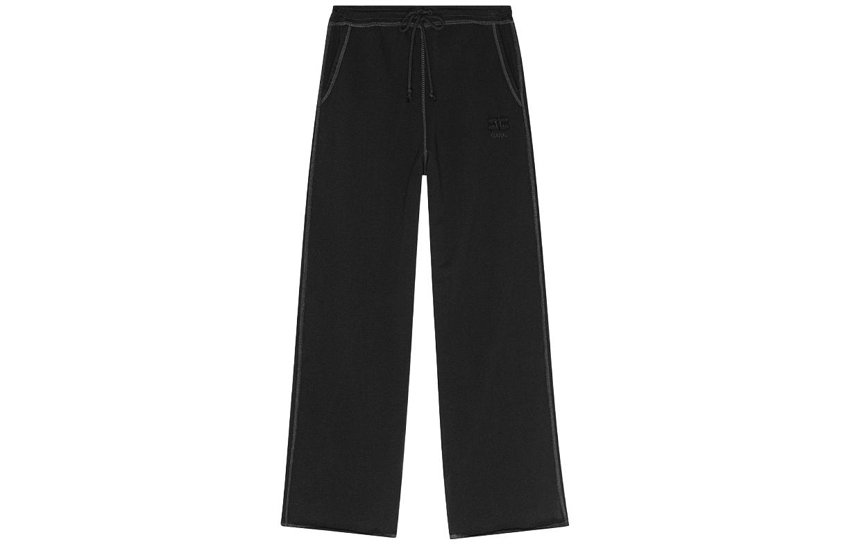 GANNI Спортивные штаны с вышитым логотипом и рваным краем, черные
GANNI Спортивные штаны с вышитым логотипом и рваным краем, черные