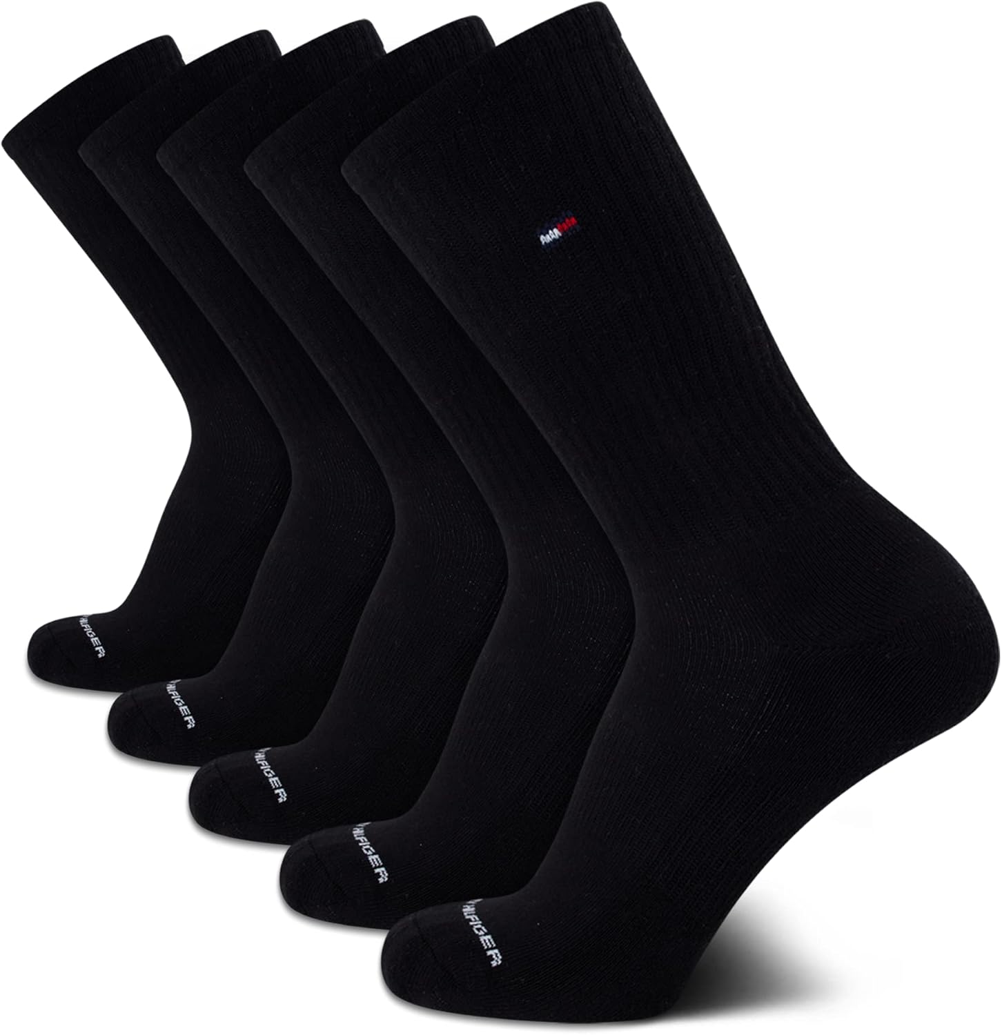 Мужские носки Tommy Hilfiger Crew Socks - 5 пар спортивных носков с эластичной подкладкой и амортизацией (размер обуви: 7-12), Pure Black
Мужские носки Tommy Hilfiger Crew Socks - 5 пар спортивных носков с эластичной подкладкой и амортизацией (размер обуви: 7-12), Pure Black