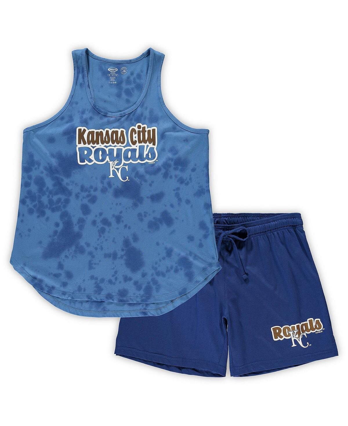 Женский комплект для сна Royal Kansas City Royals размера плюс с облачной майкой и шортами Concepts Sport
Женский комплект для сна Royal Kansas City Royals размера плюс с облачной майкой и шортами Concepts Sport