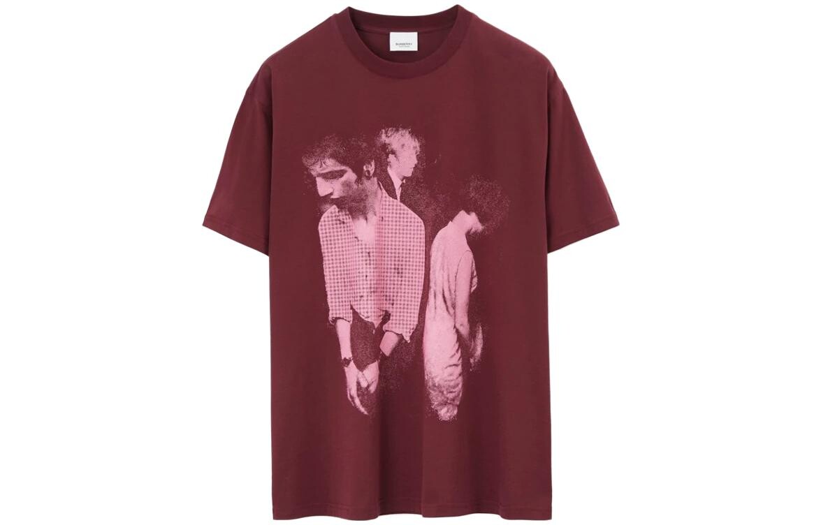 Футболка мужская красная Burberry, красный 
Футболка мужская красная Burberry, красный