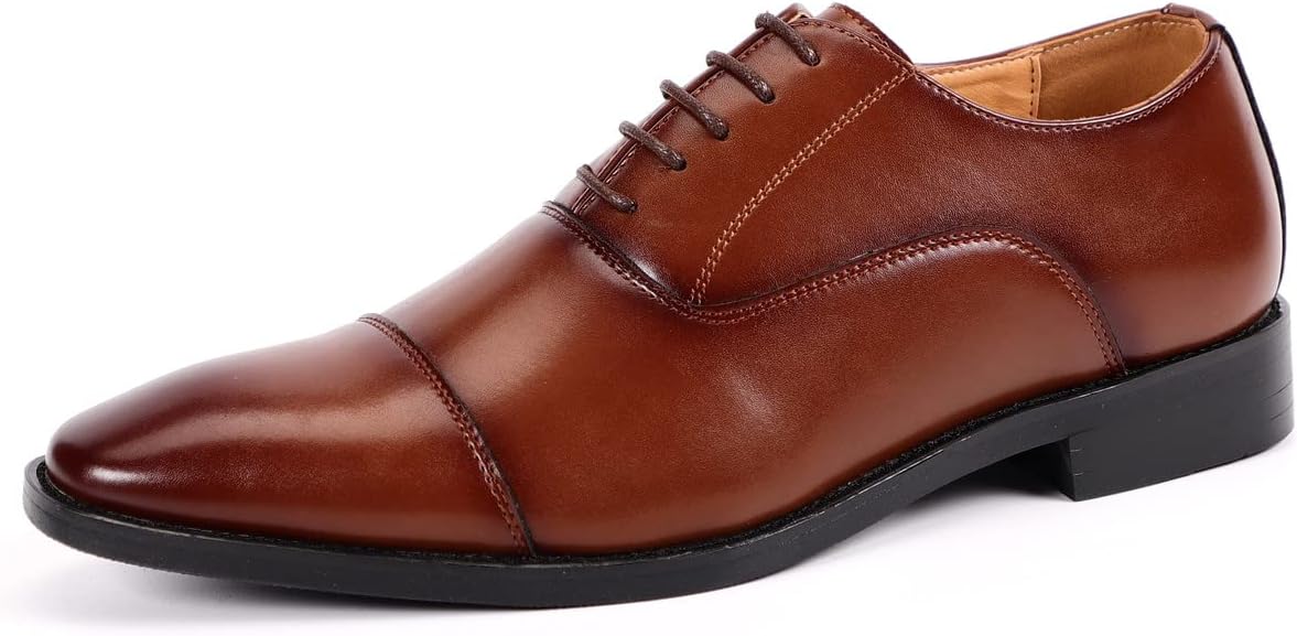 Мужские классические оксфорды Santimon с закрытым носком, для делового и официального стиля, с кожаной подкладкой, коричневый
Мужские классические оксфорды Santimon с закрытым носком, для делового и официального стиля, с кожаной подкладкой, коричневый
