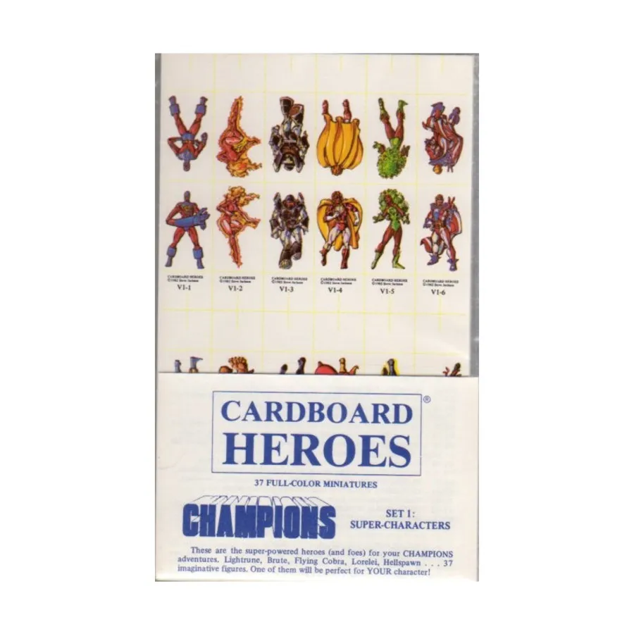 Набор чемпионов №1 — Суперперсонажи №1, Cardboard Heroes
Набор чемпионов №1 — Суперперсонажи №1, Cardboard Heroes