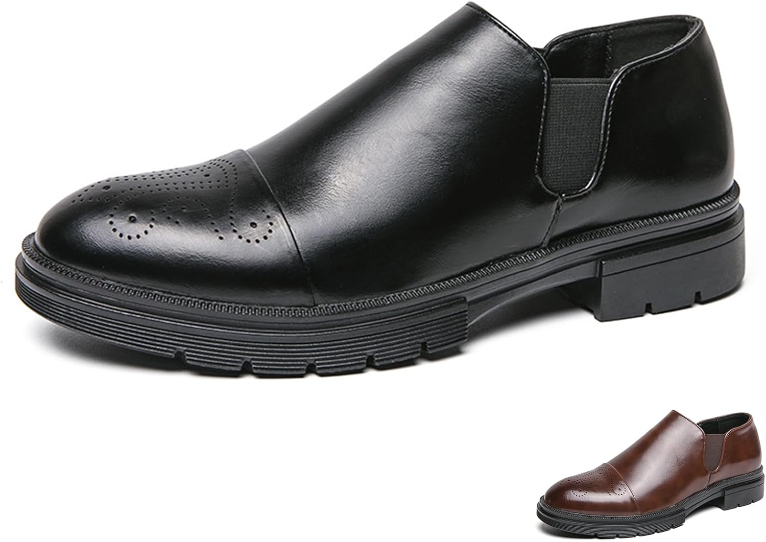 Мужские кожаные туфли-лоферы Zeberfi с вырезами, без шнуровки, модные с округлым носком, низкие, противоскользящие, деловые и повседневные, люксовые бизнес туфли дерби, черный
Мужские кожаные туфли-лоферы Zeberfi с вырезами, без шнуровки, модные с округлым носком, низкие, противоскользящие, деловые и повседневные, люксовые бизнес туфли дерби, черный