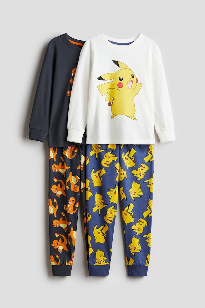 Комплект из 2 хлопковых пижам с принтом H&M, белый
Комплект из 2 хлопковых пижам с принтом H&M, белый