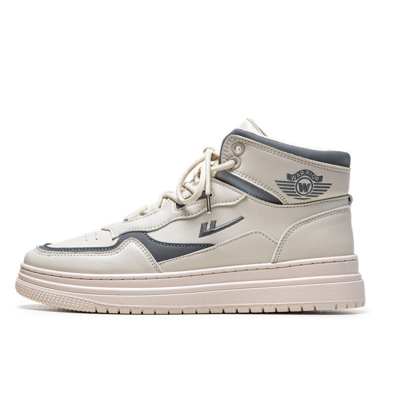 Кеды мужские, обувь для скейтбординга высокая бежевый/серый Warrior
Кеды мужские, обувь для скейтбординга высокая бежевый/серый Warrior