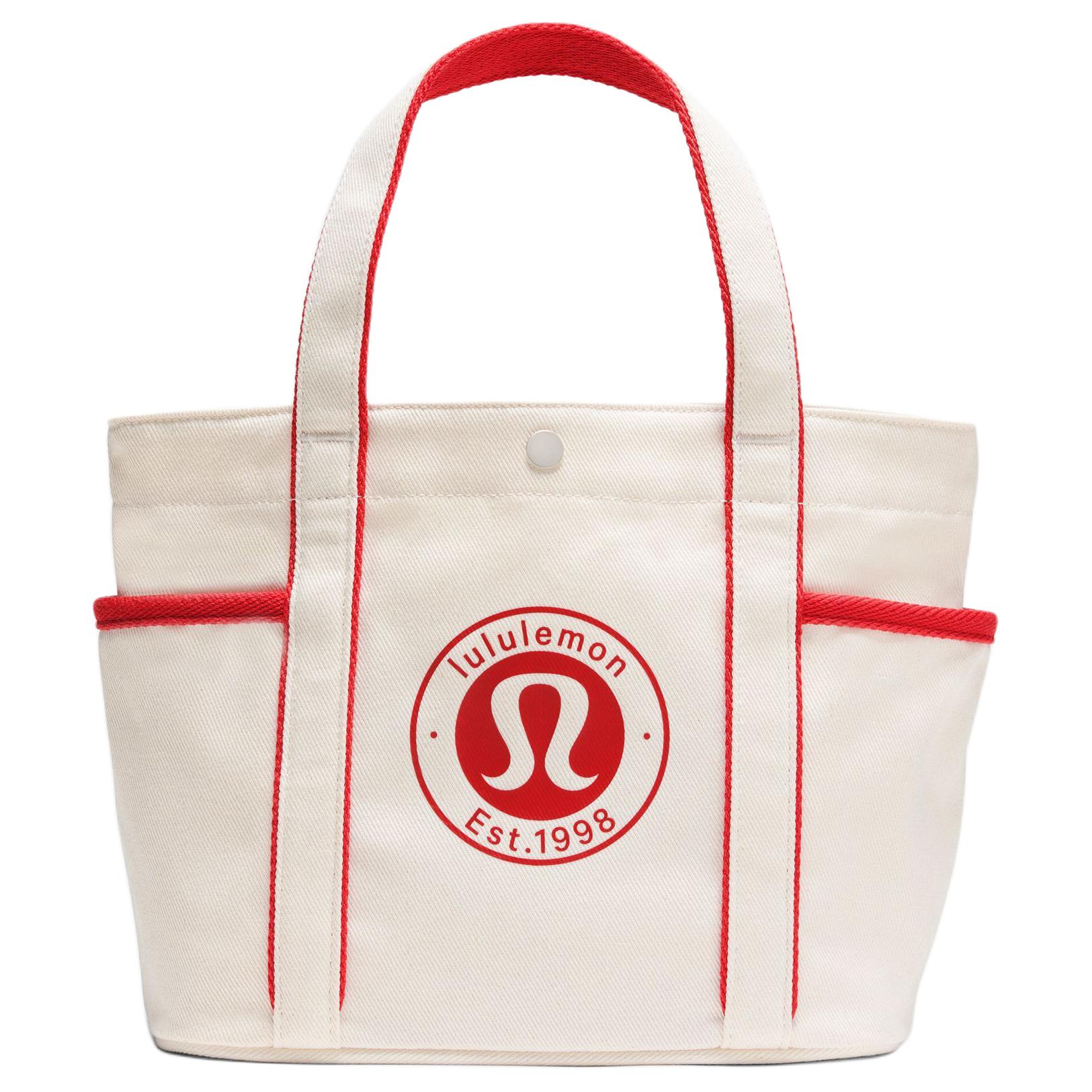 Lululemon Хлопковая мини-сумка женская ecru и red
Lululemon Хлопковая мини-сумка женская ecru и red