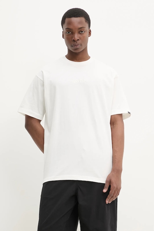 Хлопковая футболка Vans, бежевый
Хлопковая футболка Vans, бежевый