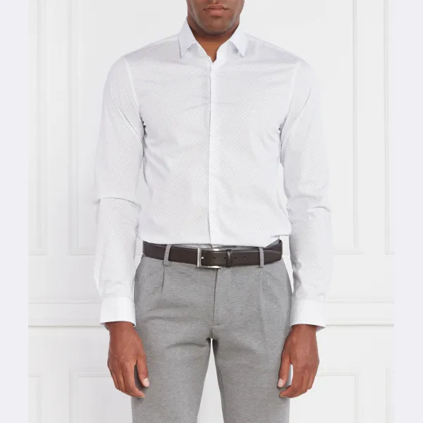 Рубашка узкого кроя из поплина с квадратным принтом Calvin Klein, белый
Рубашка узкого кроя из поплина с квадратным принтом Calvin Klein, белый