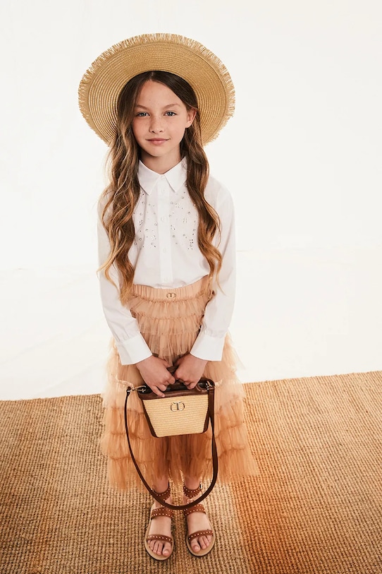 Детская хлопковая рубашка Twinset, белый
Детская хлопковая рубашка Twinset, белый