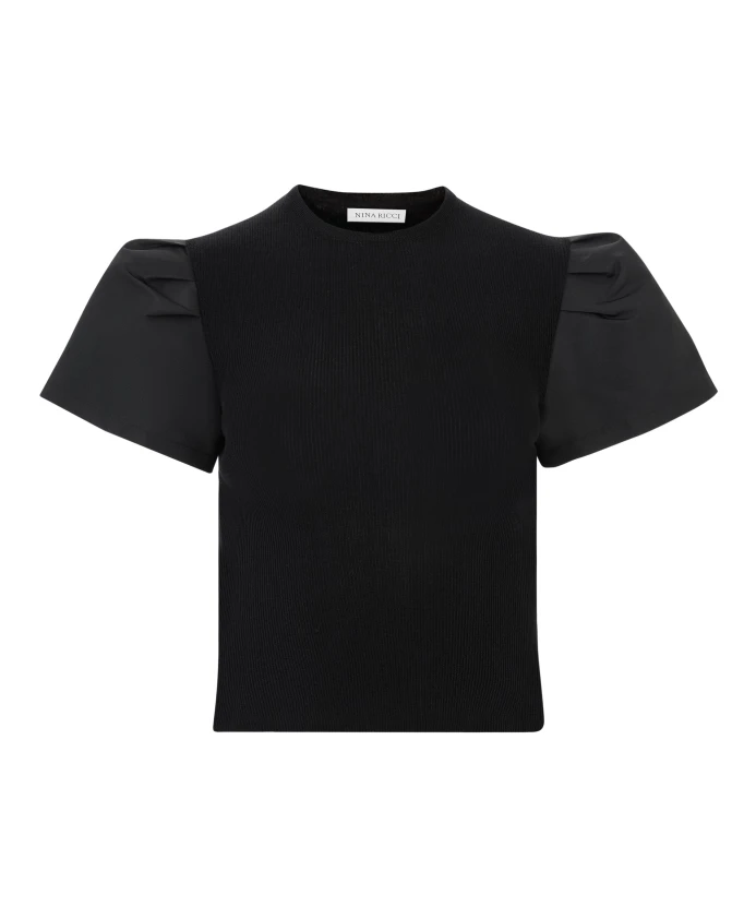 Футболка с пышными рукавами Nina Ricci, черный
Футболка с пышными рукавами Nina Ricci, черный