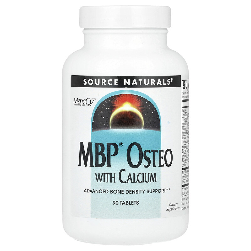 Source Naturals, MBP Osteo с кальцием, 90 таблеток
Source Naturals, MBP Osteo с кальцием, 90 таблеток