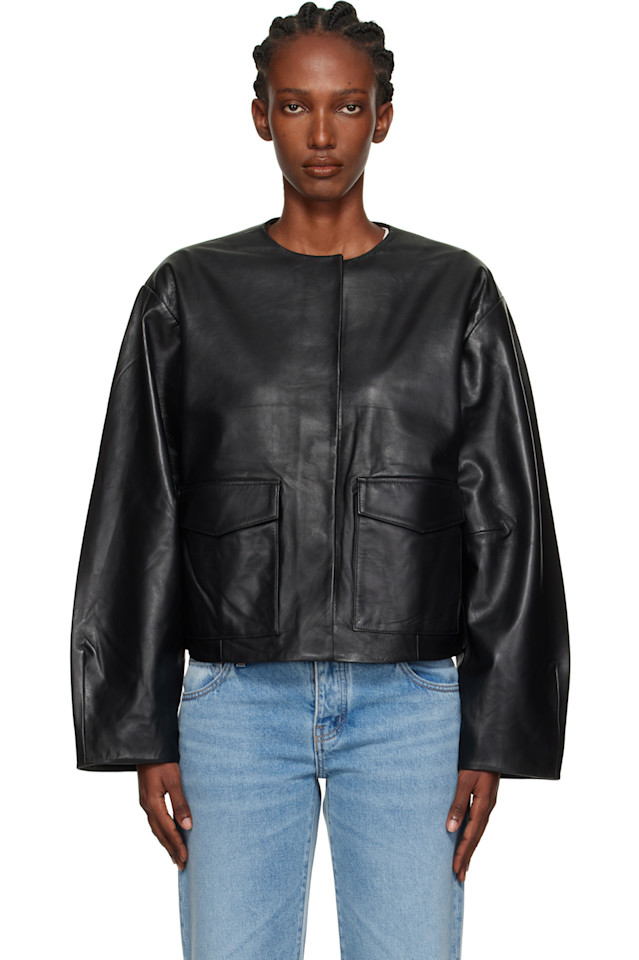 Утилитарная кокон-кожаная куртка St. Agni, черный
Утилитарная кокон-кожаная куртка St. Agni, черный