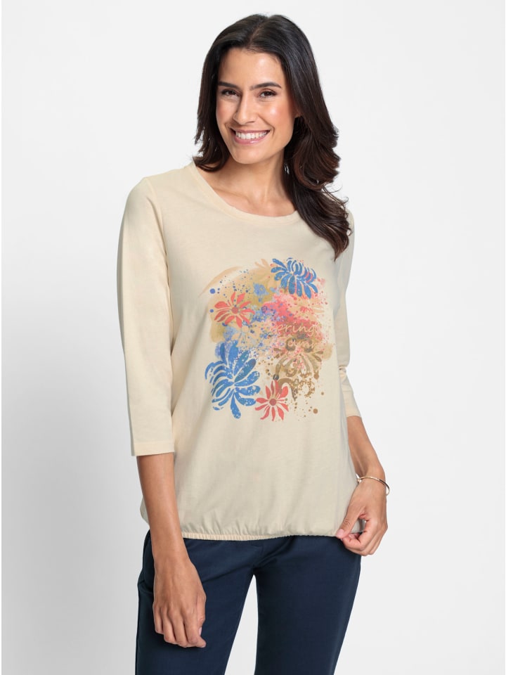 Рубашка с рукавами 3/4 с принтом цвета слоновой кости и голубого цвета WITT WEIDEN
Рубашка с рукавами 3/4 с принтом цвета слоновой кости и голубого цвета WITT WEIDEN