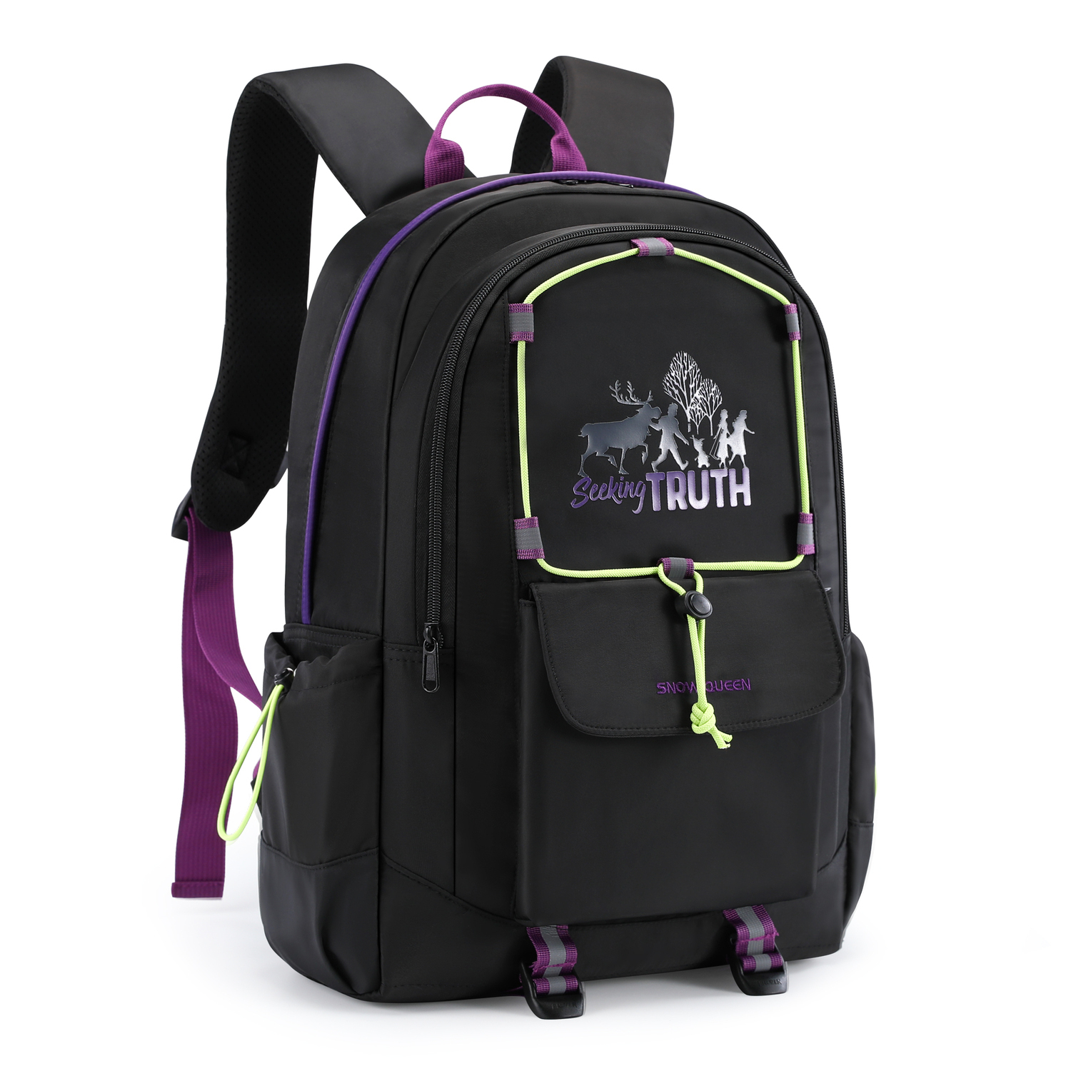 Disney Замороженная серия Полиэстеровый ученический рюкзак Обычный Детский Фиолетовый/Розовый, Frozen Black Purple 
Disney Замороженная серия Полиэстеровый ученический рюкзак Обычный Детский Фиолетовый/Розовый, Frozen Black Purple