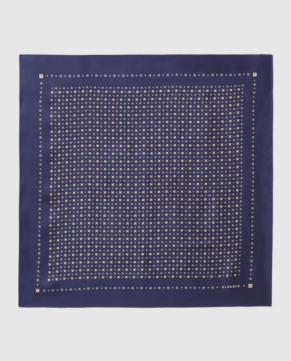 Квадратный женский платок с узором Claudie Pierlot, синий
Квадратный женский платок с узором Claudie Pierlot, синий