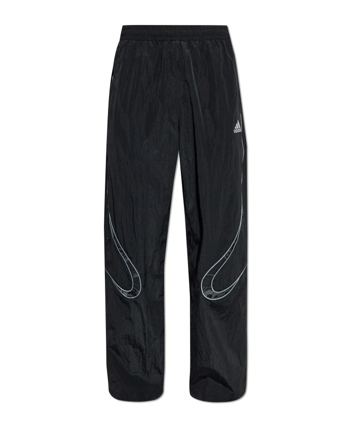 Нейлоновые брюки с логотипом Adidas Originals, черный
Нейлоновые брюки с логотипом Adidas Originals, черный