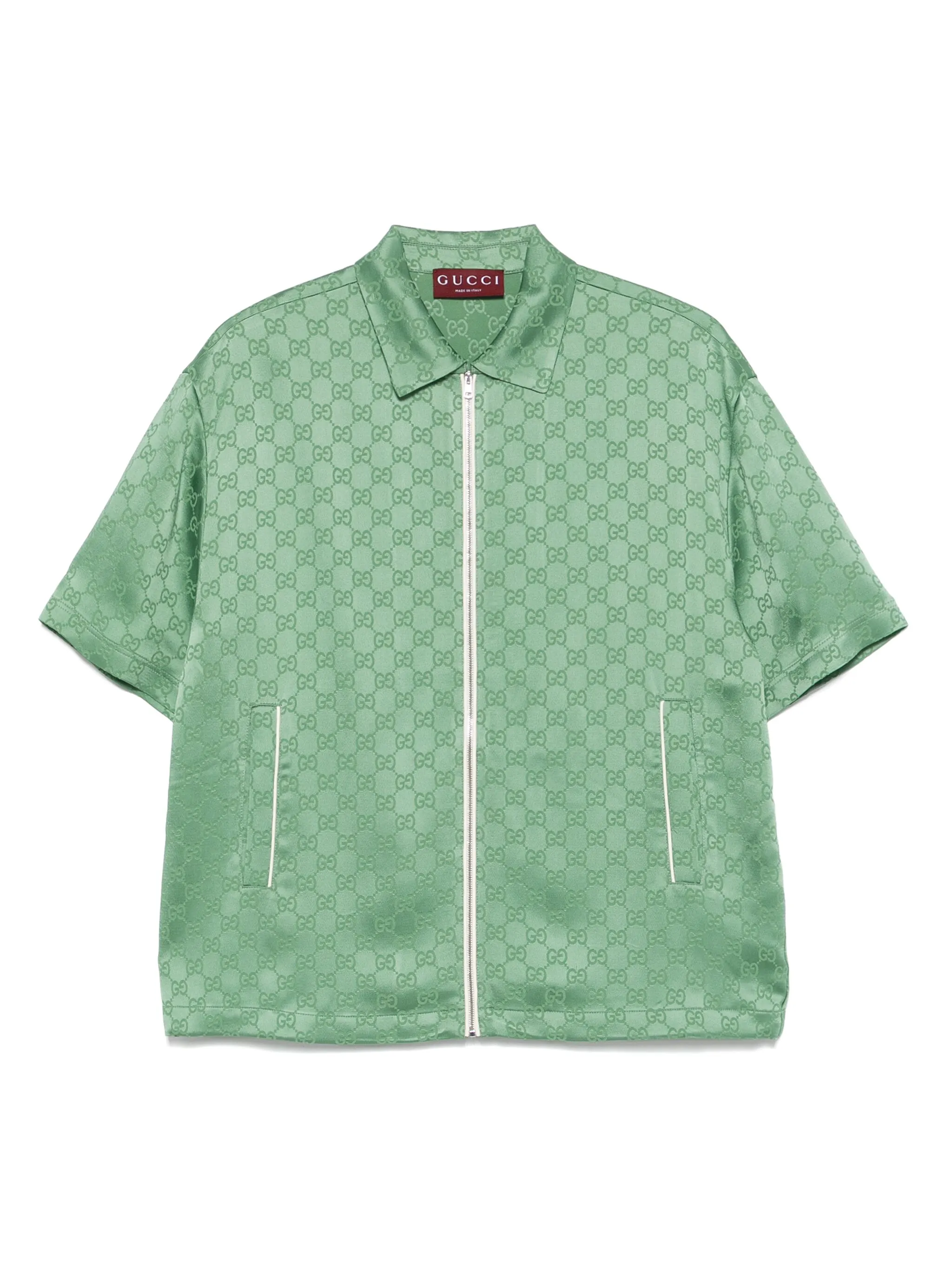Рубашка с монограммой GG Gucci, зеленый
Рубашка с монограммой GG Gucci, зеленый
