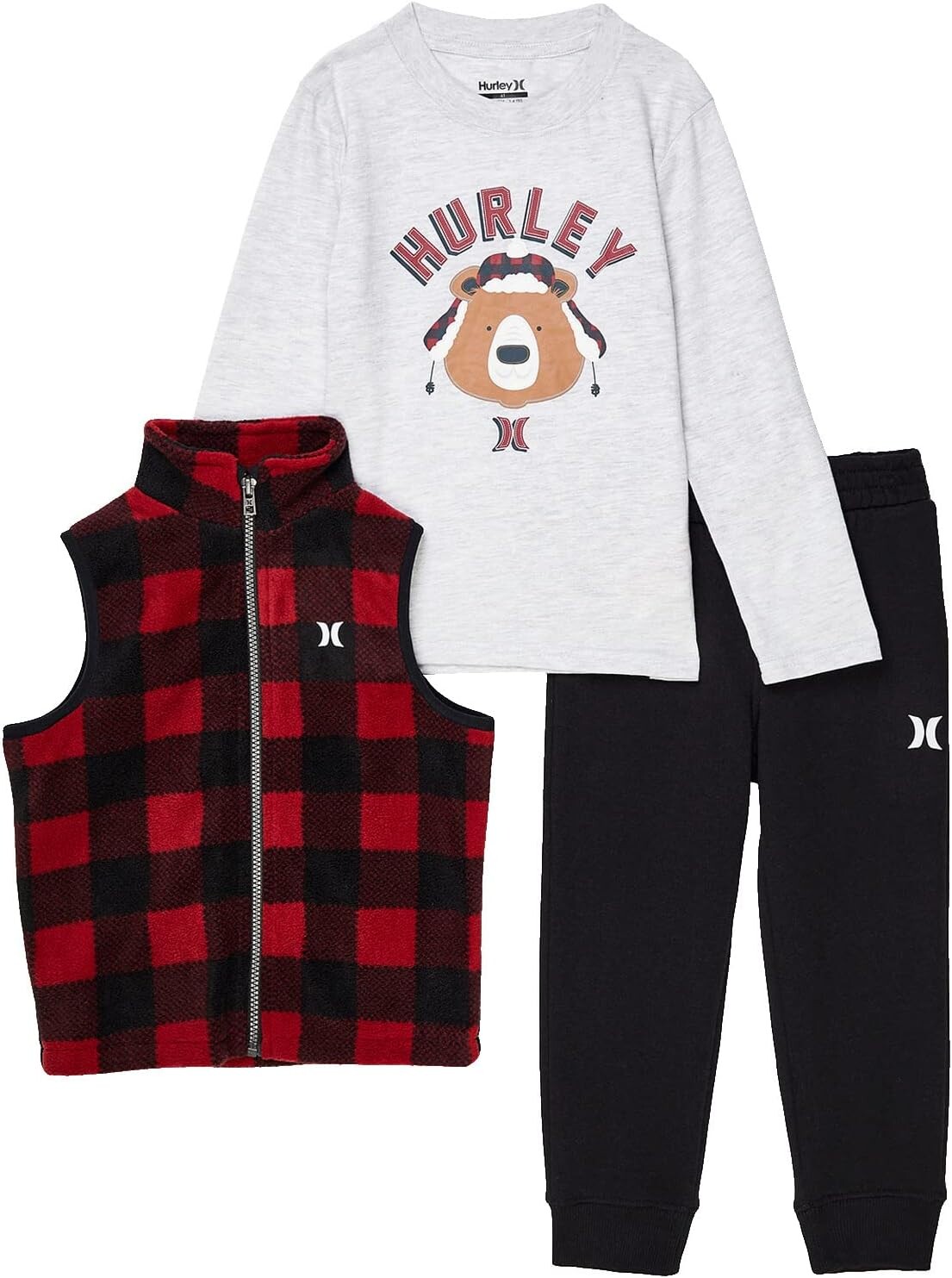 Детский набор Hurley All Over Print Polar Fleece Vest Three-Piece Set, цвет Gym Red
Детский набор Hurley All Over Print Polar Fleece Vest Three-Piece Set, цвет Gym Red