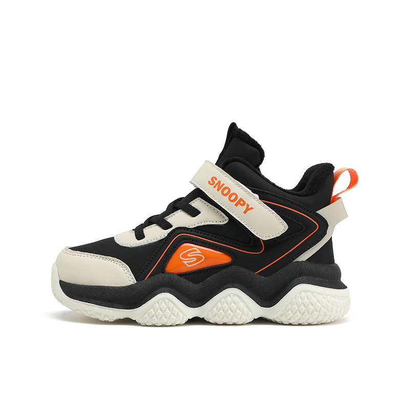 Кроссовки для бега с противоскользящей амортизацией, теплые, детские SNOOPY, черный/бежевый/оранжевый
Кроссовки для бега с противоскользящей амортизацией, теплые, детские SNOOPY, черный/бежевый/оранжевый