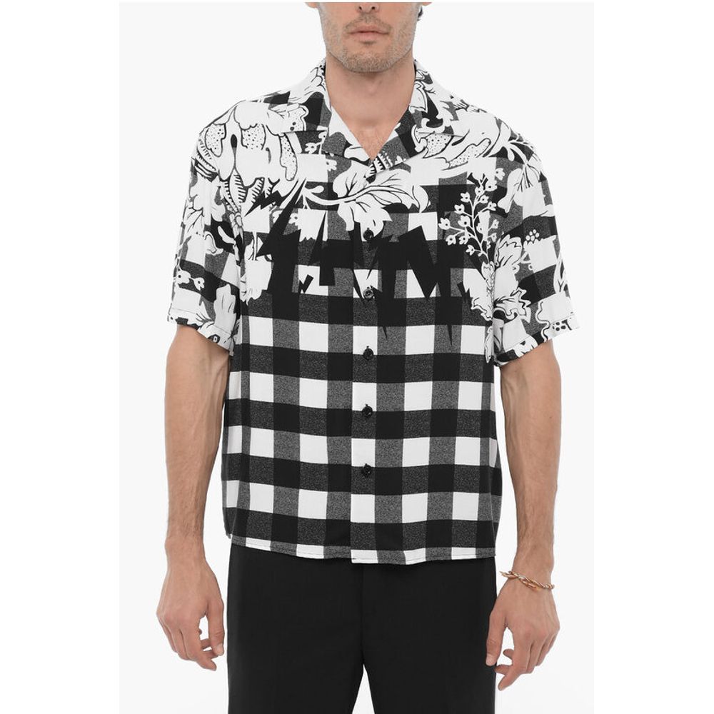 Рубашка свободного кроя с двойным узором Neil Barrett, Black and White
Рубашка свободного кроя с двойным узором Neil Barrett, Black and White