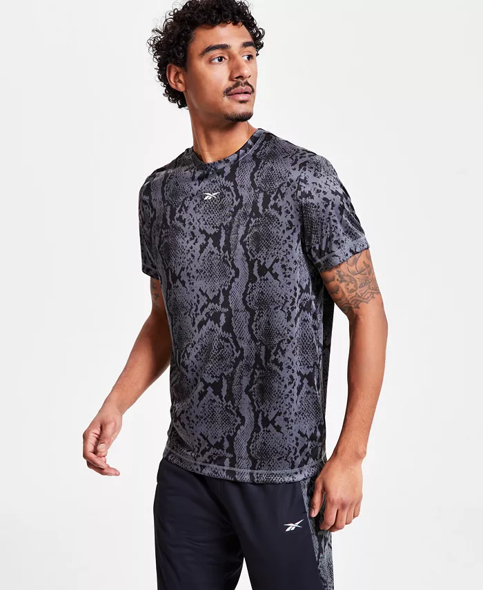 Мужская футболка с круглым вырезом Snake AOP Train Reebok, черный 
Мужская футболка с круглым вырезом Snake AOP Train Reebok, черный