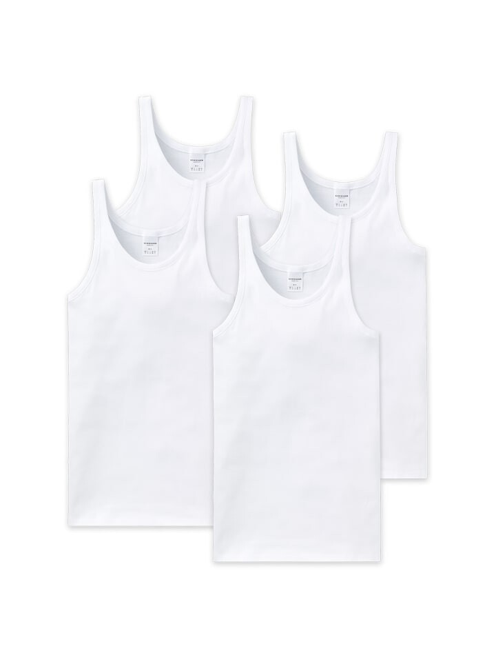 Майка Schiesser 4er Pack, белый
Майка Schiesser 4er Pack, белый