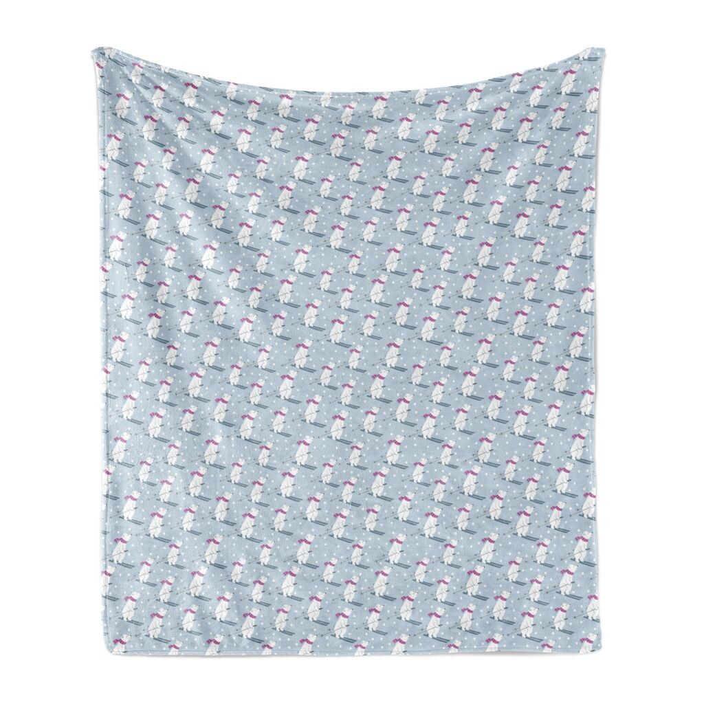 Мягкое фланелевое флисовое одеяло ABAKUHAUS Ski Pattern, «Медведь на лыжах и снег», уютный плюш для использования в помещении и на открытом воздухе, 125 x 175 см, пурпурно-синий, пурпурный и белый
Мягкое фланелевое флисовое одеяло ABAKUHAUS Ski Pattern, «Медведь на лыжах и снег», уютный плюш для использования в помещении и на открытом воздухе, 125 x 175 см, пурпурно-синий, пурпурный и белый