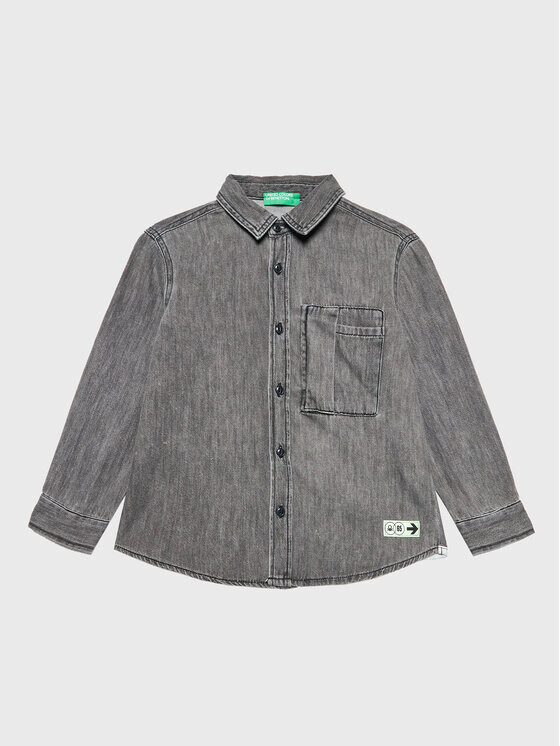 Джинсовая рубашка обычного кроя United Colors Of Benetton, серый
Джинсовая рубашка обычного кроя United Colors Of Benetton, серый