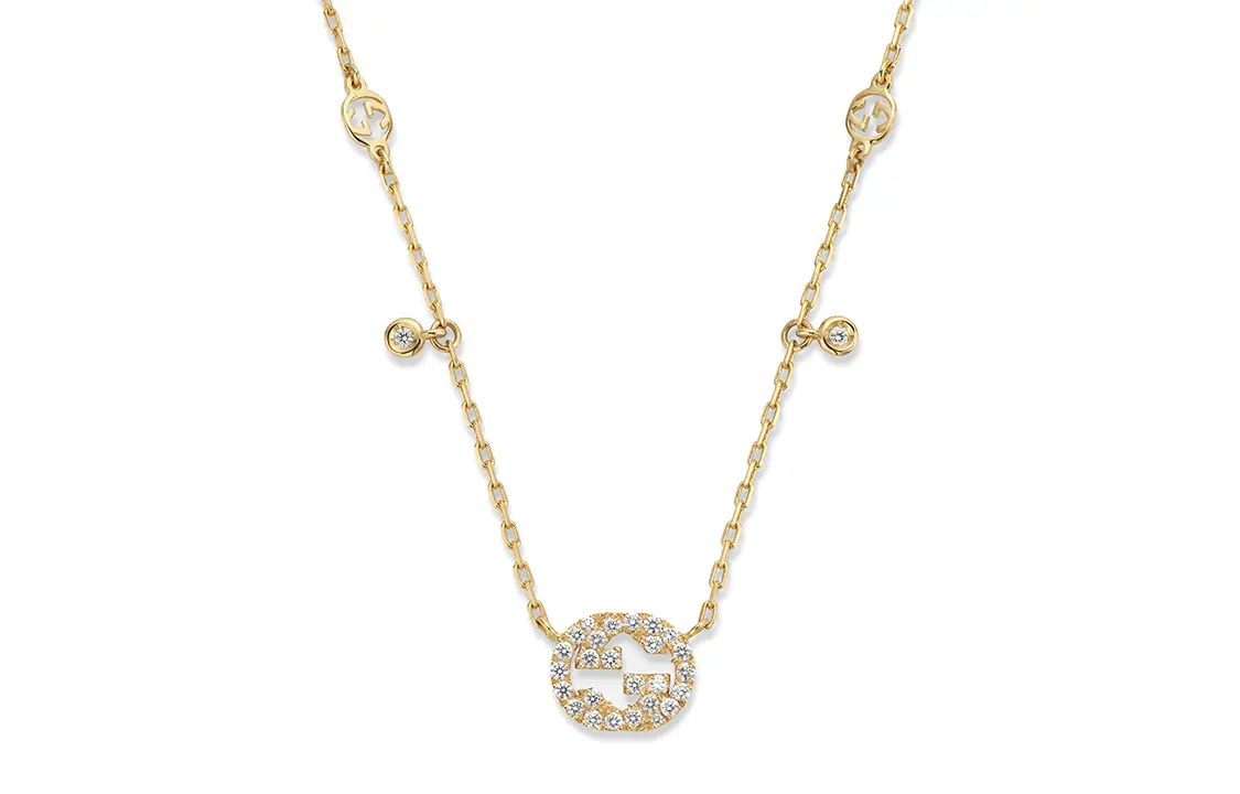 Колье Interlocking Diamond 18k GUCCI, золото
Колье Interlocking Diamond 18k GUCCI, золото