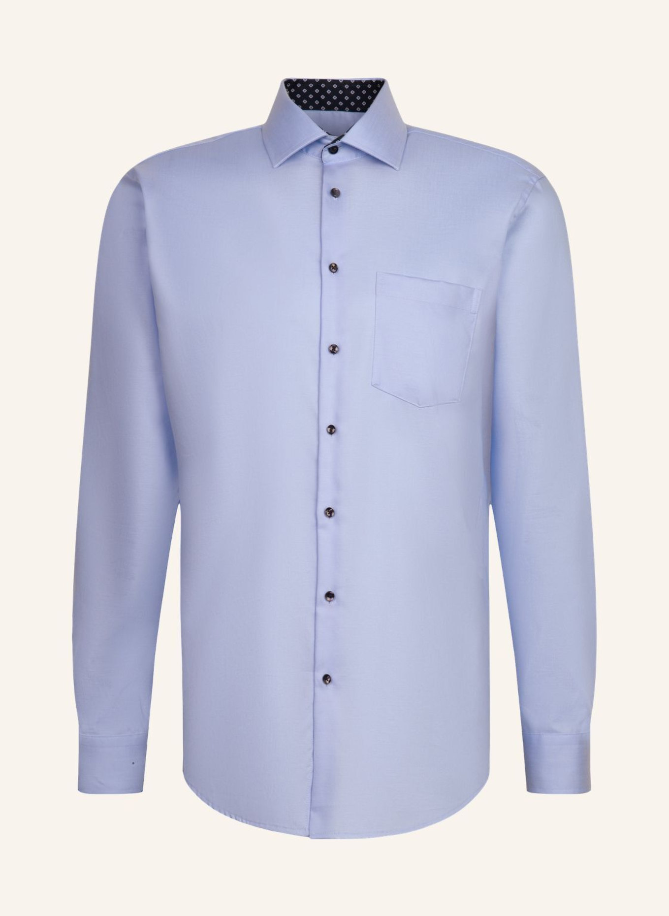 Деловая рубашка, стандартный крой Seidensticker, голубой
Деловая рубашка, стандартный крой Seidensticker, голубой