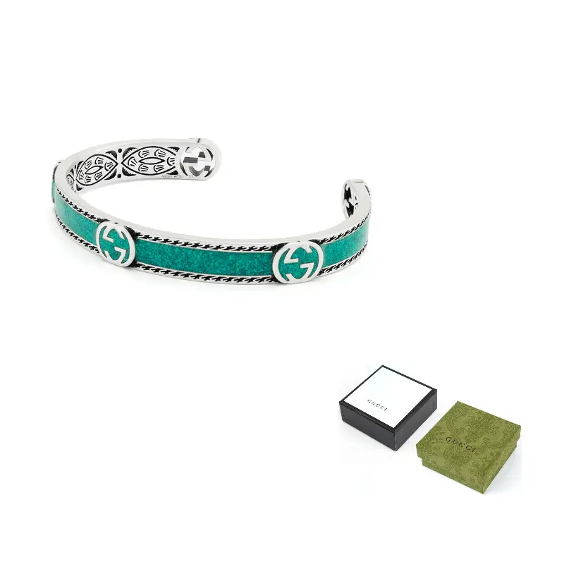 GUCCI Браслет из стерлингового серебра 925 пробы унисекс зеленый/серебристый
GUCCI Браслет из стерлингового серебра 925 пробы унисекс зеленый/серебристый