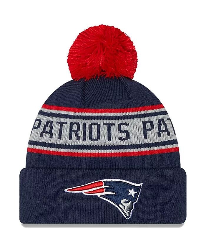 Темно-синяя вязаная шапка New England Patriots с манжетами и помпоном для мальчиков и девочек дошкольного возраста New Era, синий
Темно-синяя вязаная шапка New England Patriots с манжетами и помпоном для мальчиков и девочек дошкольного возраста New Era, синий
