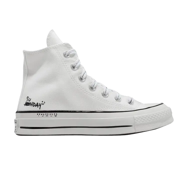 Кроссовки Converse Chuck 70 High 'Sunday', белый 
Кроссовки Converse Chuck 70 High 'Sunday', белый