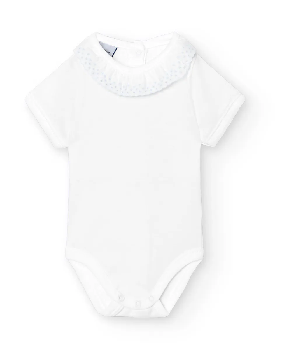 Набор из 2 детских боди с короткими рукавами и батистовым воротником BABIDÚ, синий
Набор из 2 детских боди с короткими рукавами и батистовым воротником BABIDÚ, синий