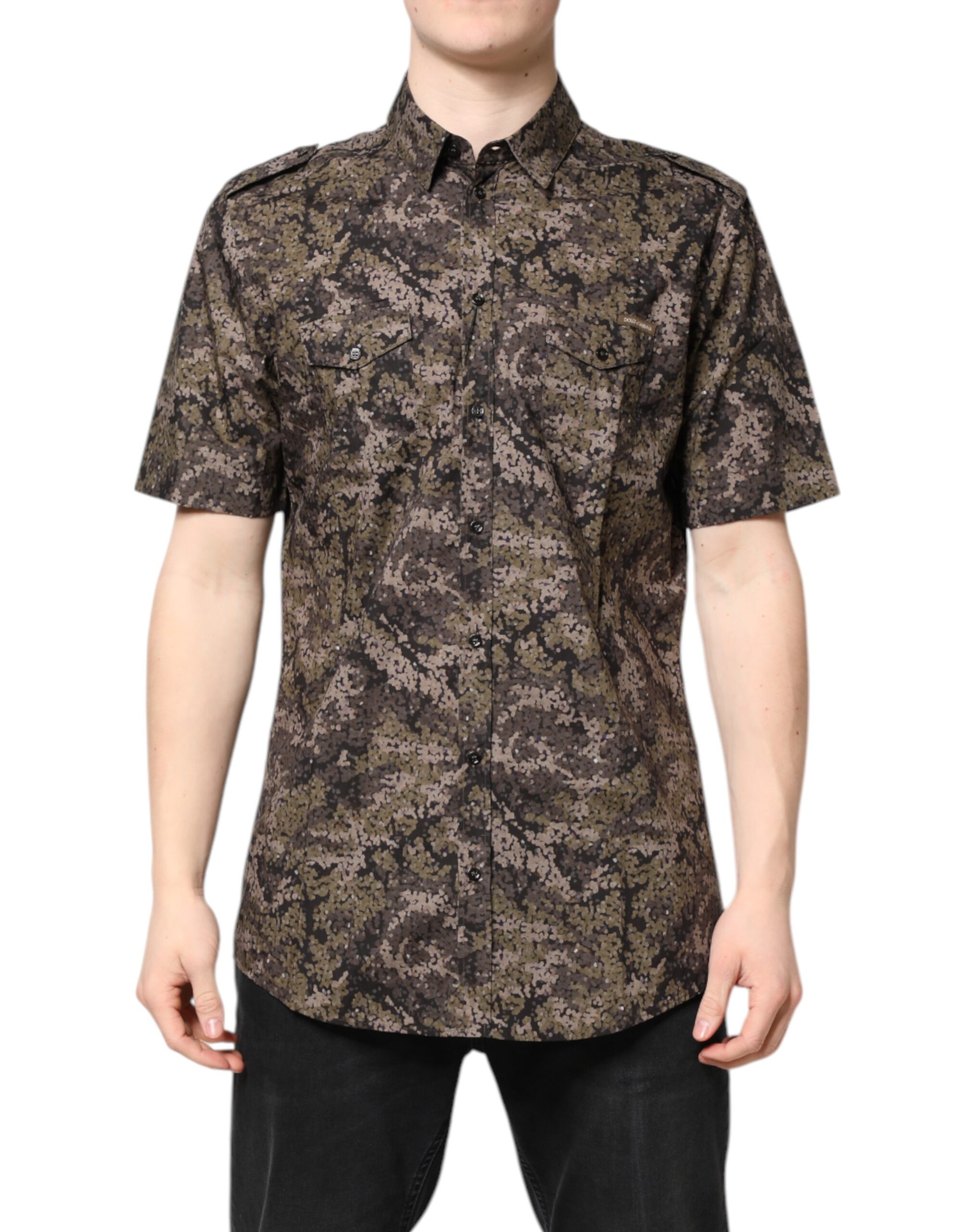 Рубашка на пуговицах с разноцветным камуфляжным принтом GOLD Dolce & Gabbana, Multicolor
Рубашка на пуговицах с разноцветным камуфляжным принтом GOLD Dolce & Gabbana, Multicolor