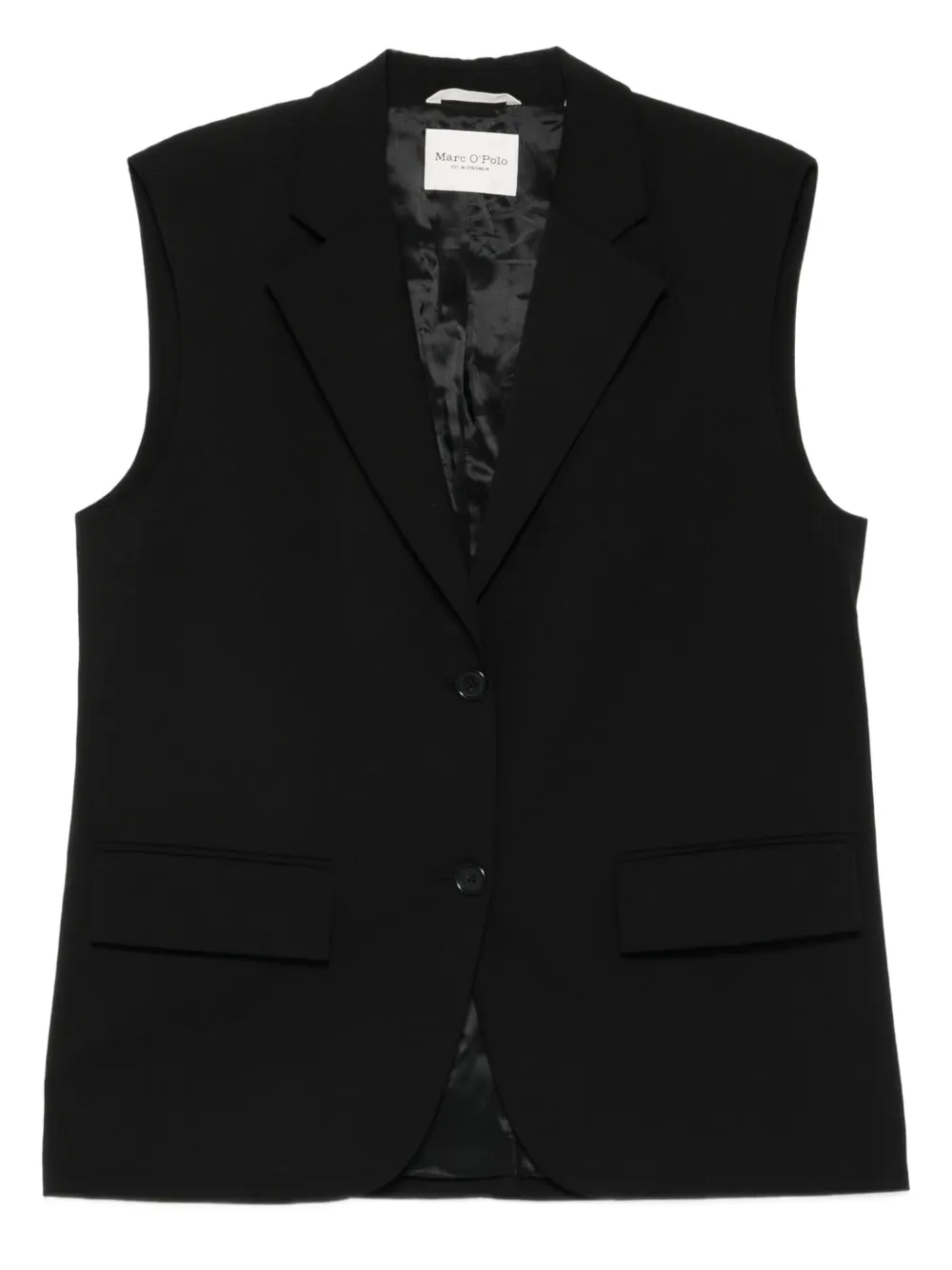 Жилет без рукавов на пуговицах Marc O'Polo, черный
Жилет без рукавов на пуговицах Marc O'Polo, черный