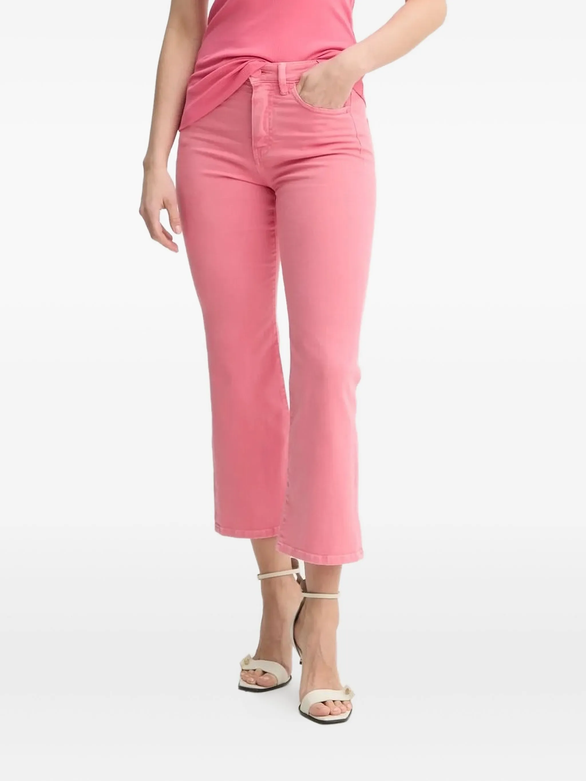 Расклешенные джинсы Pinko, розовый
Расклешенные джинсы Pinko, розовый