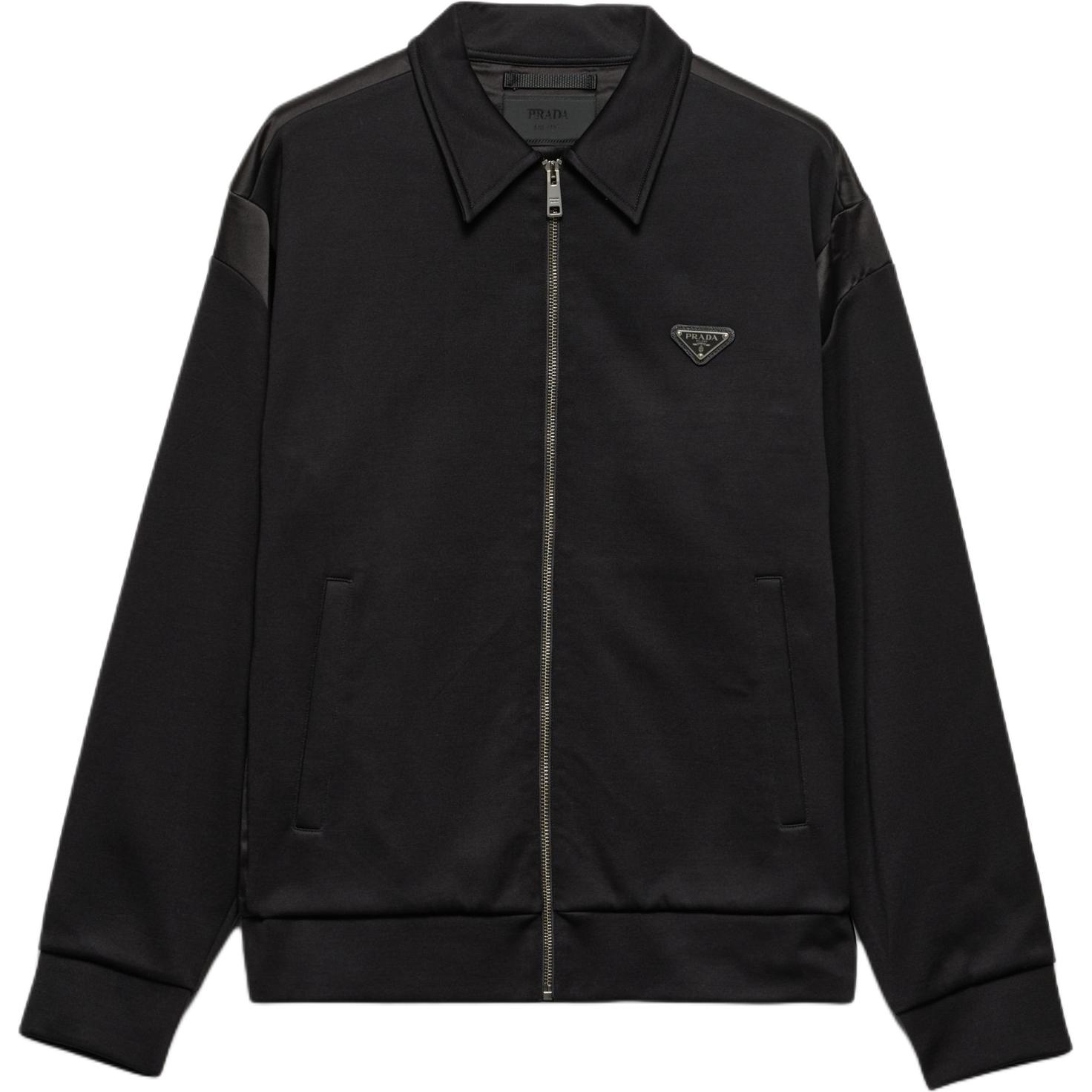 PRADA Детальная куртка с молнией, Black 
PRADA Детальная куртка с молнией, Black