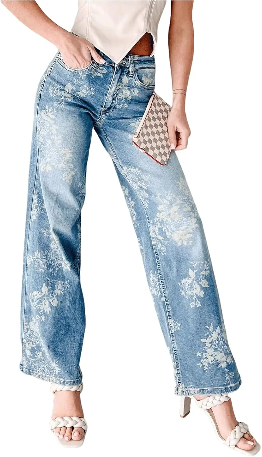 Женские джинсы CHARTOU с высокой посадкой и широкими штанинами в стиле ретро
Женские джинсы CHARTOU с высокой посадкой и широкими штанинами в стиле ретро