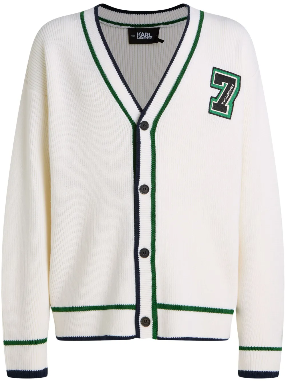Шерстяной кардиган с аппликацией Karl Lagerfeld, белый
Шерстяной кардиган с аппликацией Karl Lagerfeld, белый