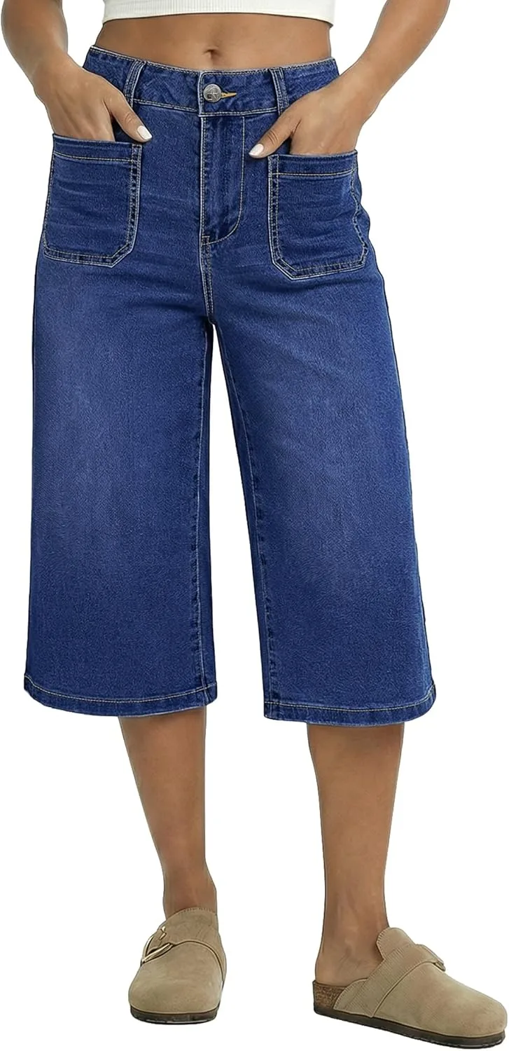 Женские джинсы Capri Luvamia с высокой талией и свободным кроем
Женские джинсы Capri Luvamia с высокой талией и свободным кроем