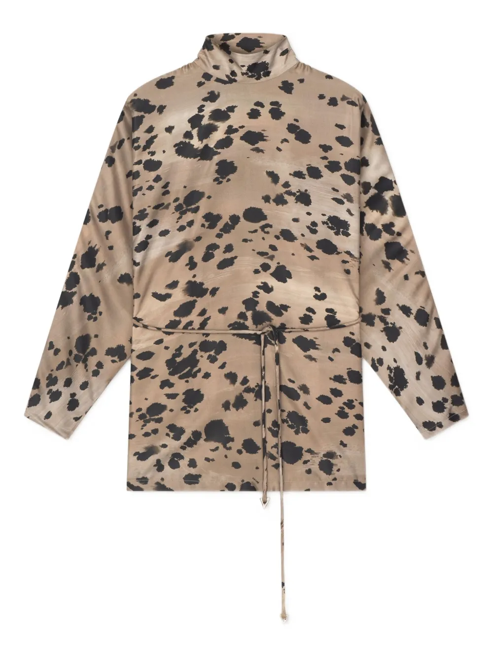 Топ с высоким воротником и принтом Aeron, коричневый
Топ с высоким воротником и принтом Aeron, коричневый